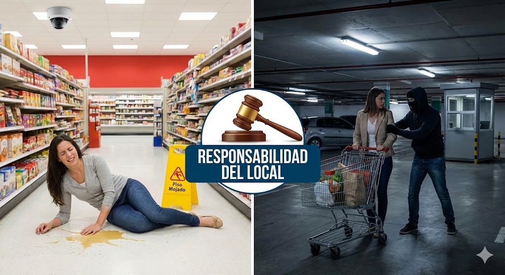 responsabilidad por caida o robo en local comercial