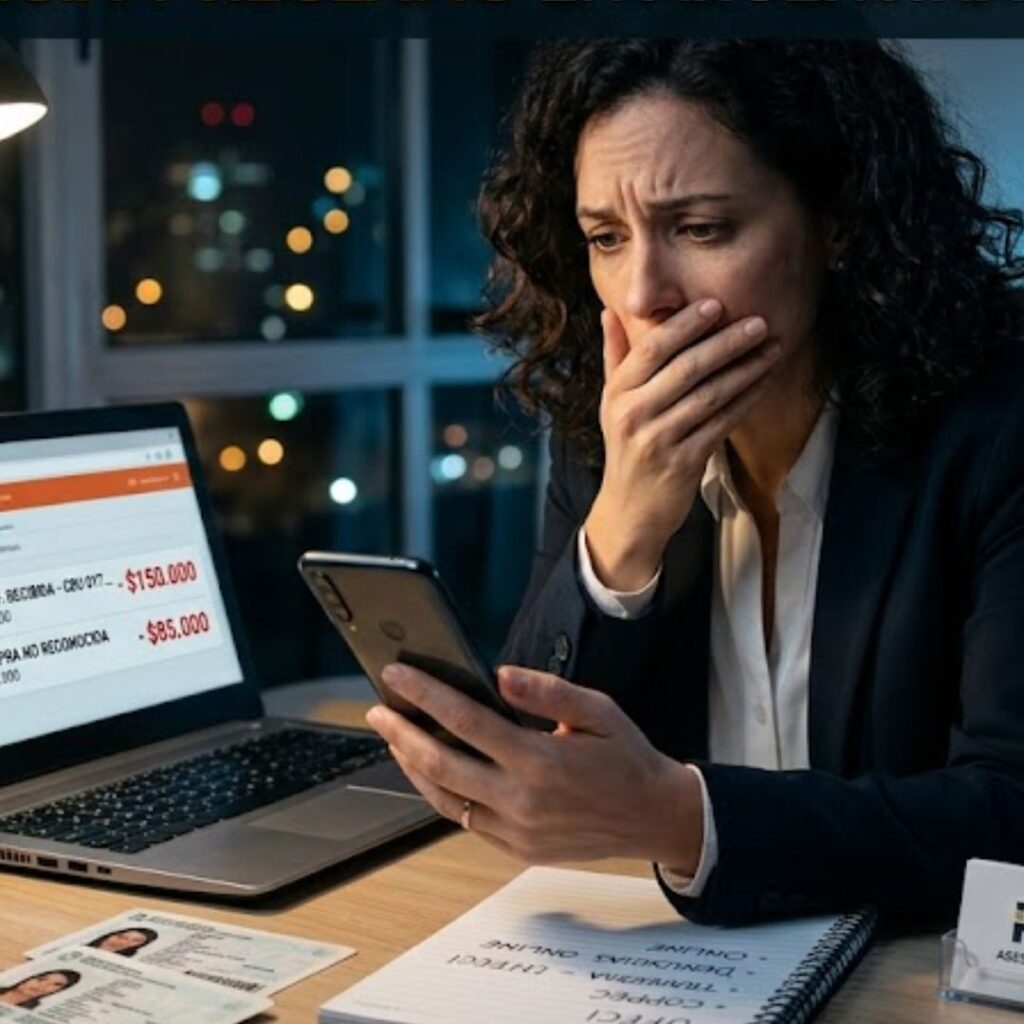 fui victima fraude virtual