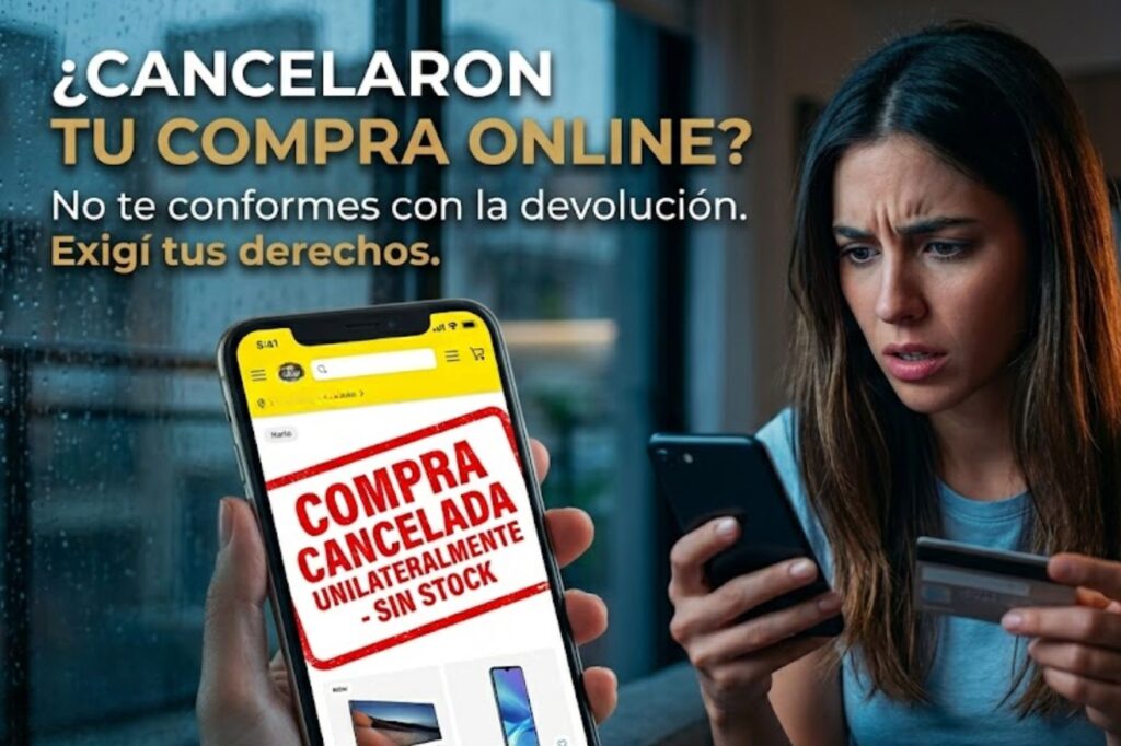 COMPRA ON LINE CANCELADA